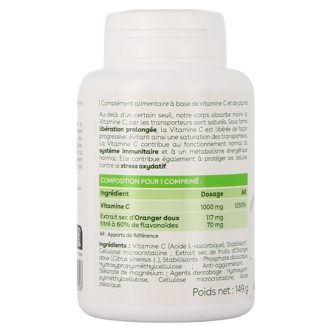 D. Plantes Vitamine C Libération Prolongée - Vue 3