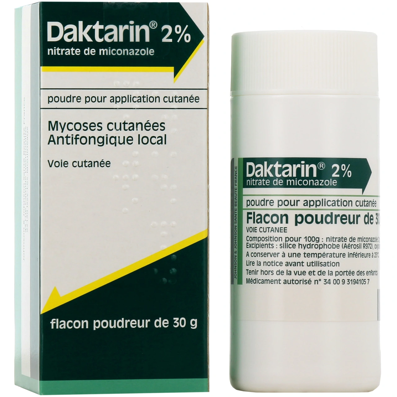 Daktarin 2% Poudre - Johnson et Johnson