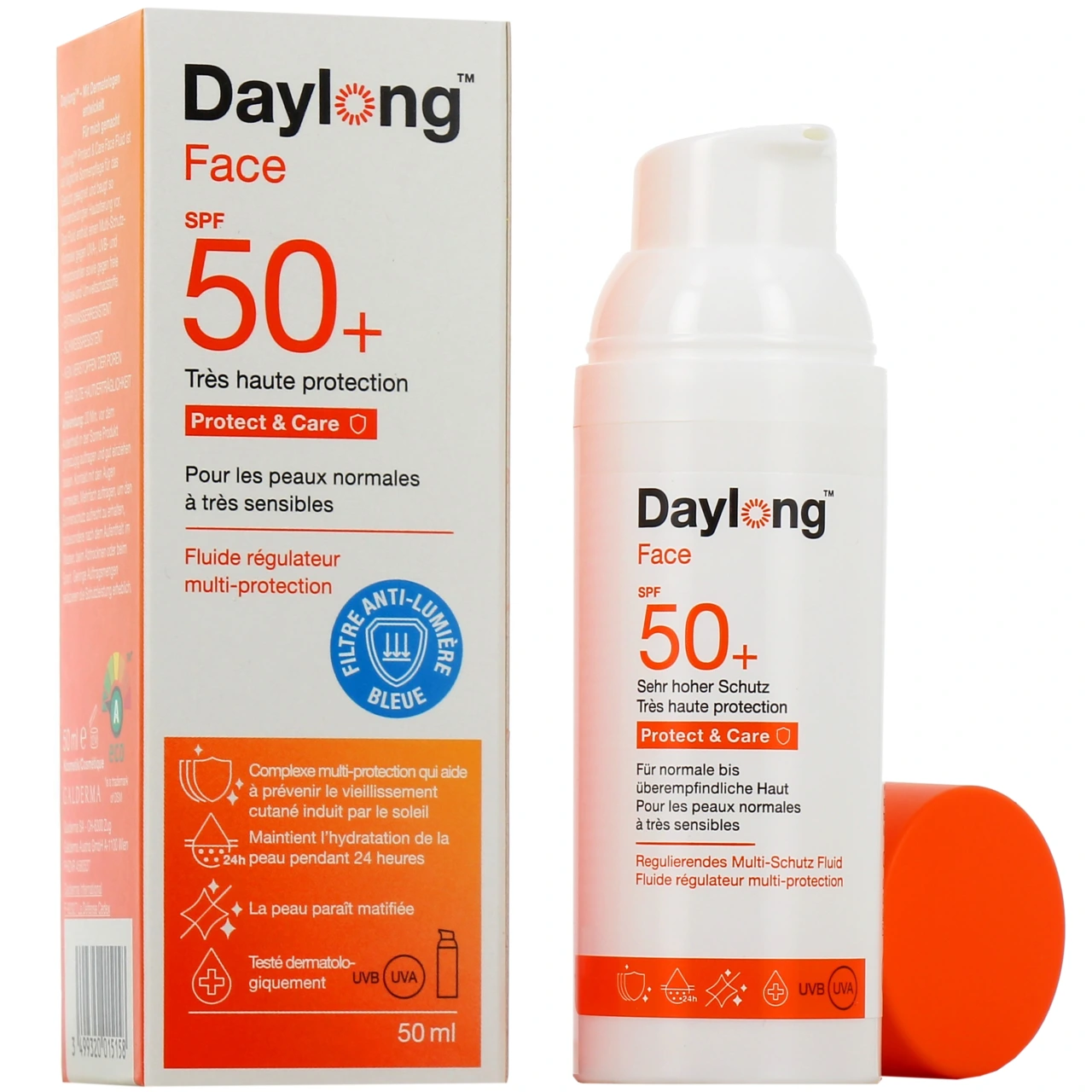Daylong Face Fluide Régulateur Visage SPF50+ - Daylong