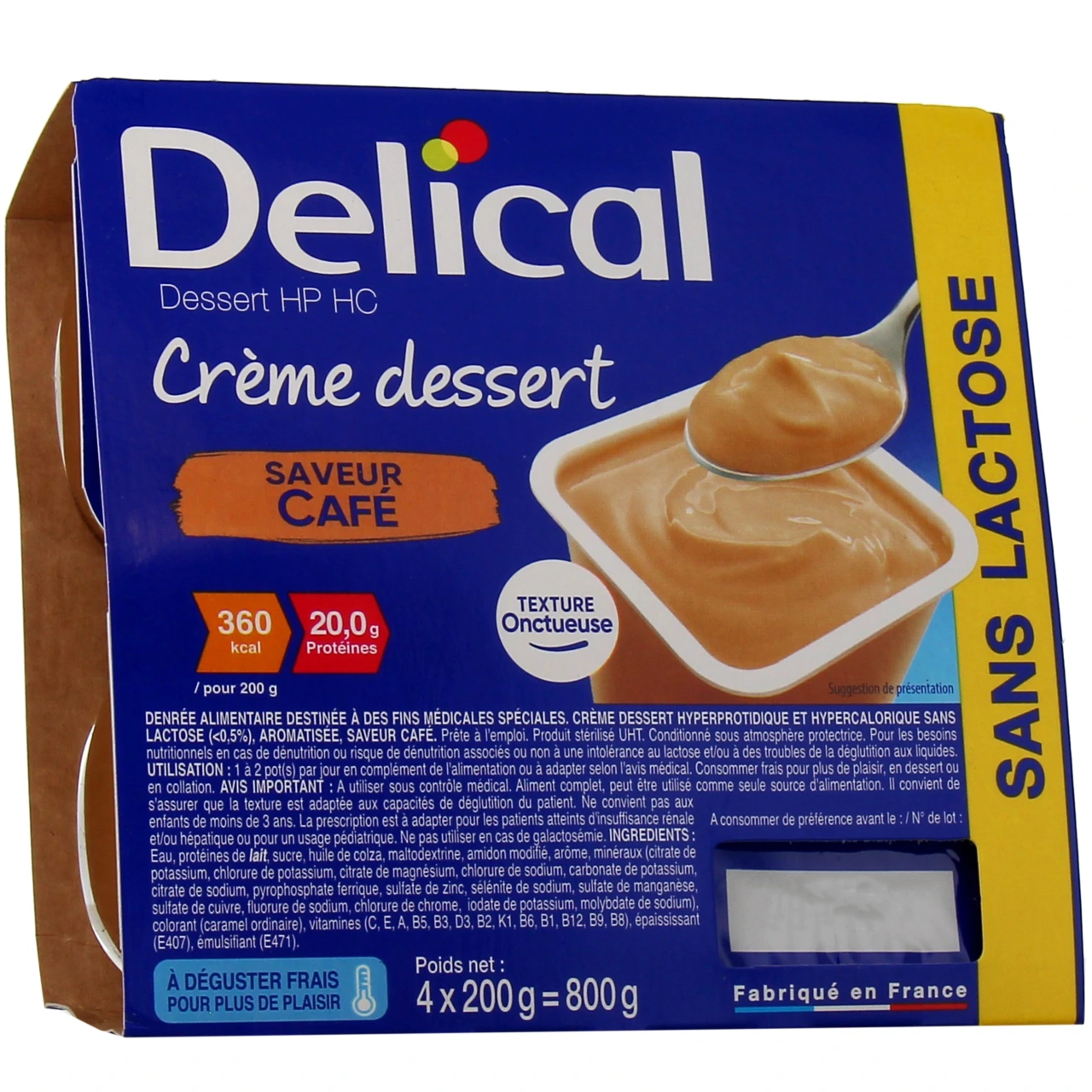 Delical Crème Dessert HP HC Sans lactose - Vue 4