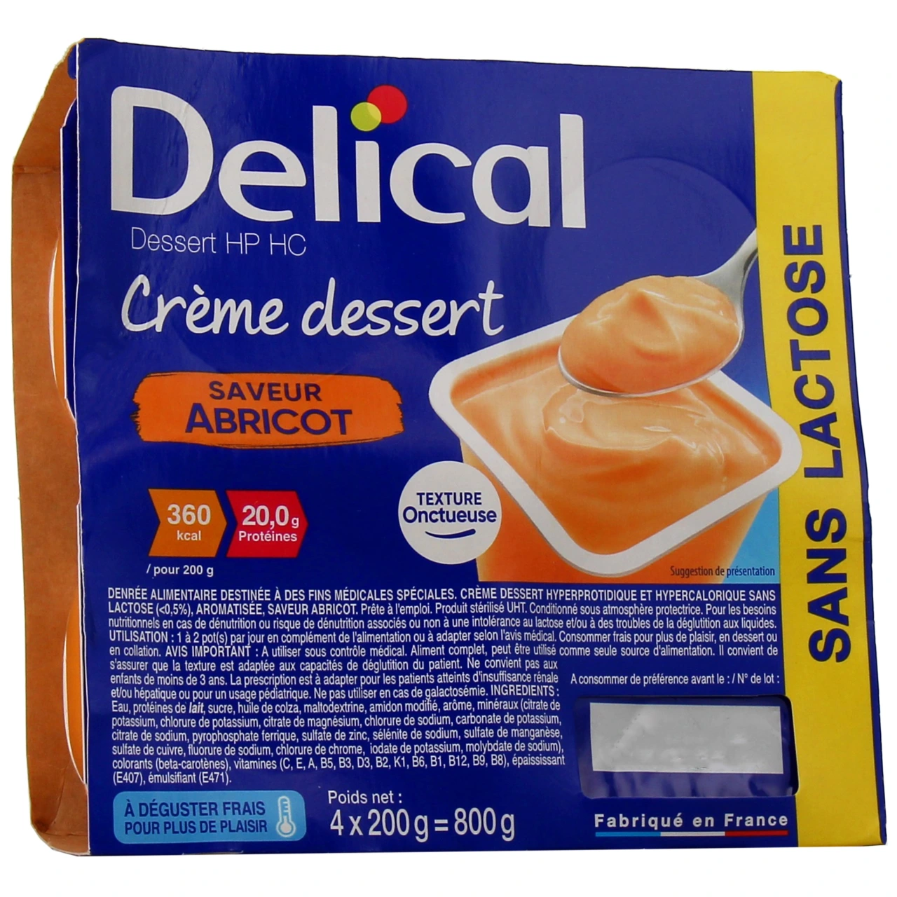 Delical Crème Dessert HP HC Sans lactose - Delical
