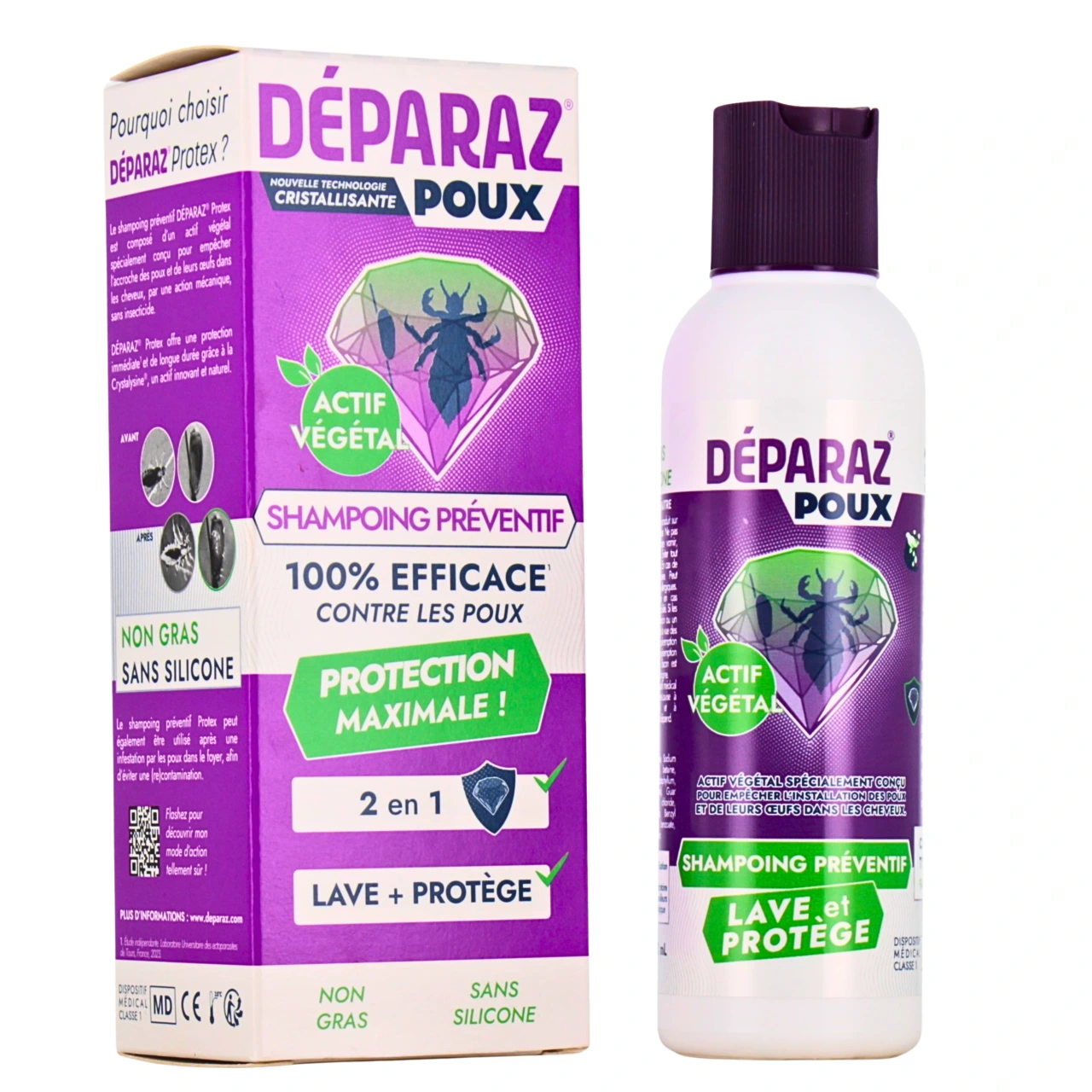 Déparaz Poux Protex Shampoing Préventif - Duhot