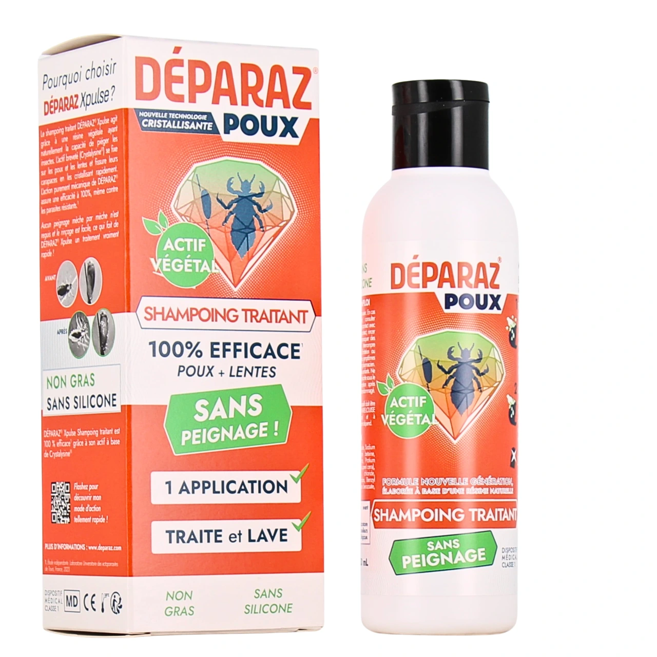 Déparaz Poux Xpulse Shampoing Traitant - Duhot