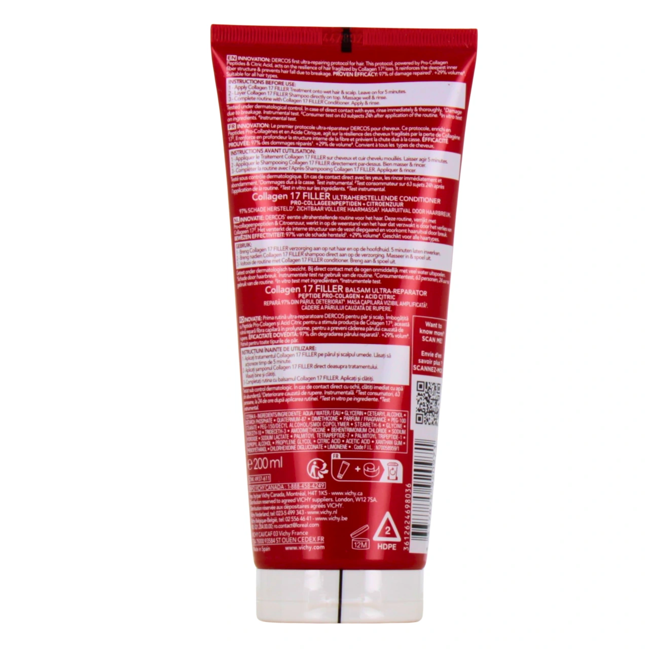 Dercos Collagen Filler 17 Après-Shampooing - Vue 2