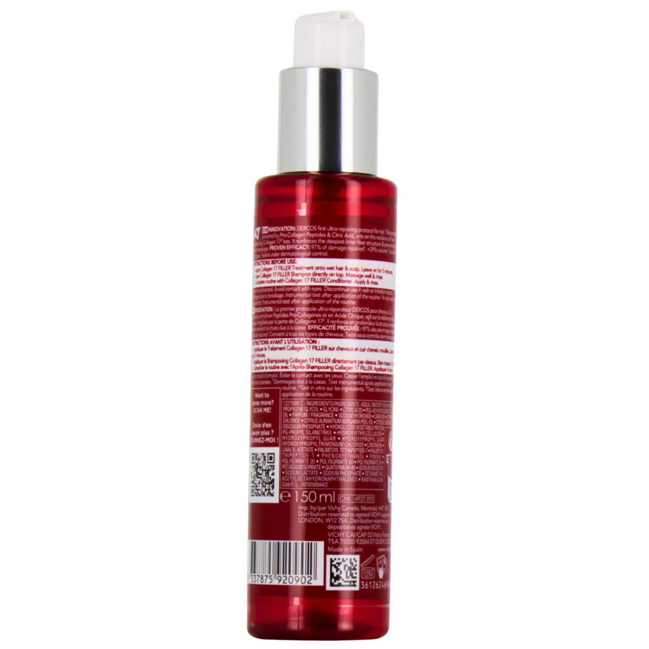 Dercos Collagen Filler 17 Pré-Shampooing - Vue 2