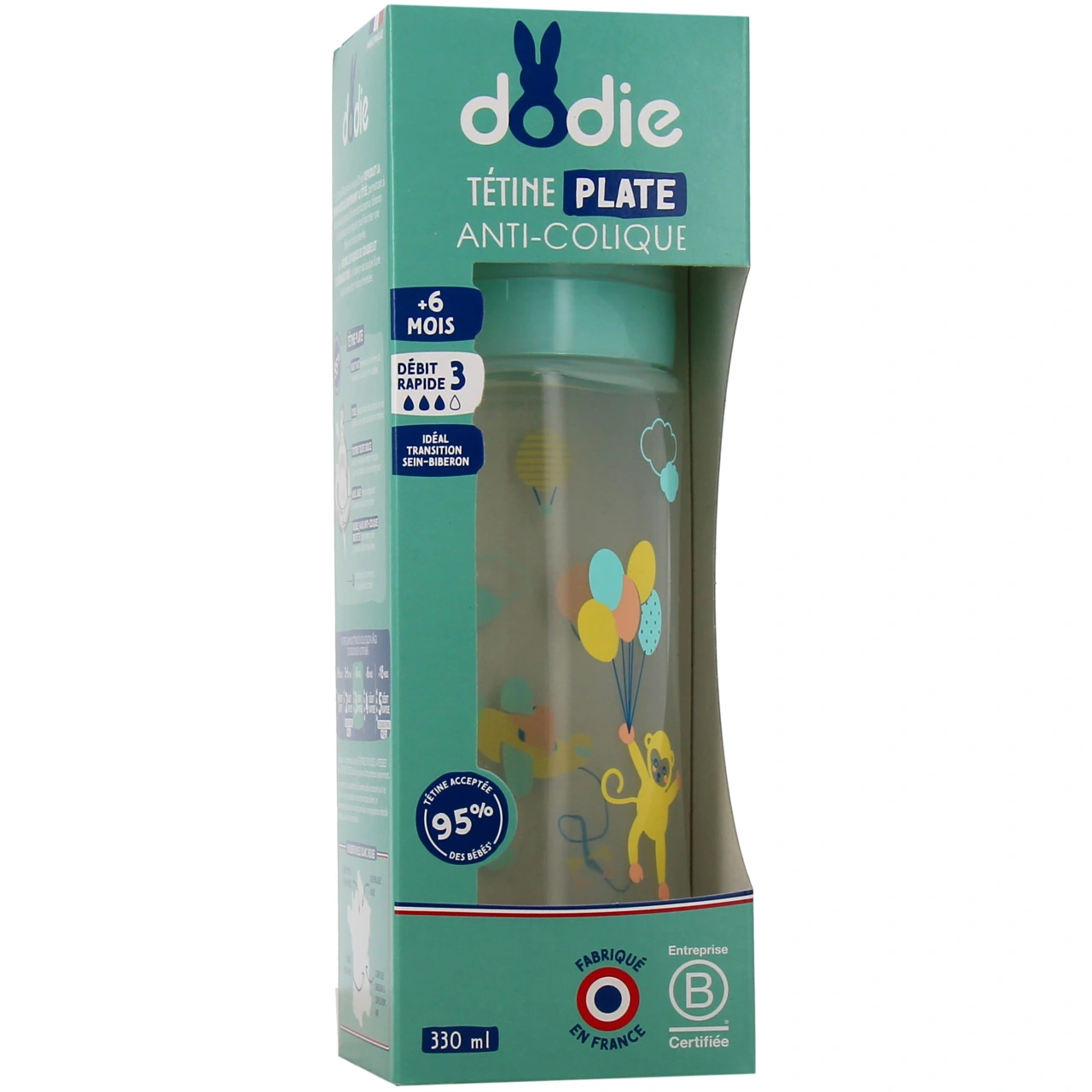 Dodie Biberon Tétine Plate Anti-Colique - Vue 15