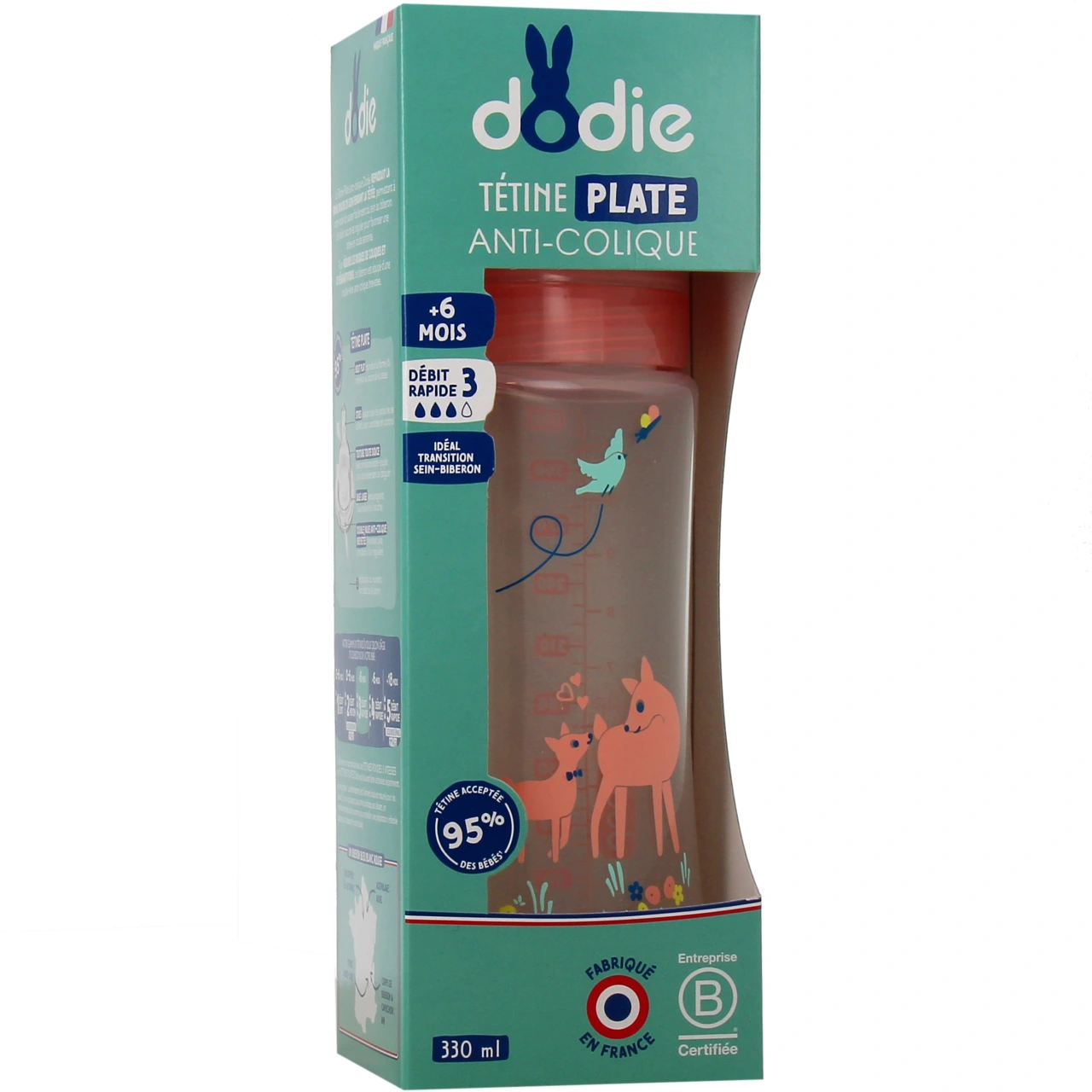 Dodie Biberon Tétine Plate Anti-Colique - Vue 12