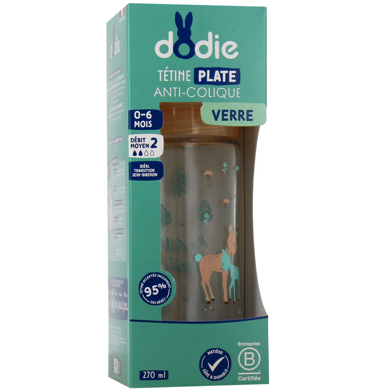 Dodie Biberon Verre Anti-Colique 0-6 mois - Vue 10