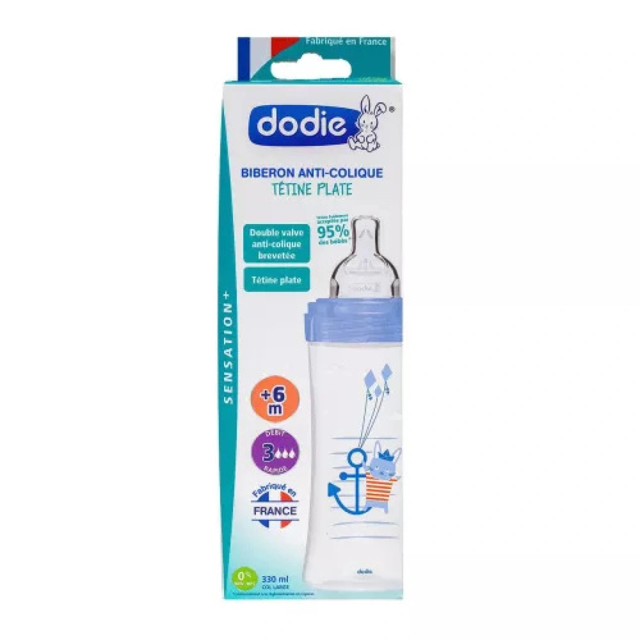 Dodie Biberon Tétine Plate Anti-Colique - Vue 18