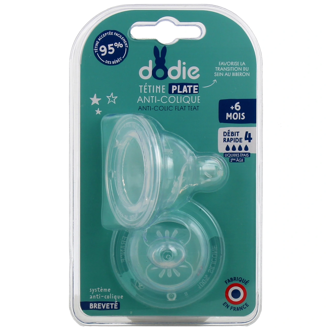Dodie Sensation+ Tétine Plate Anti-Colique - Vue 3