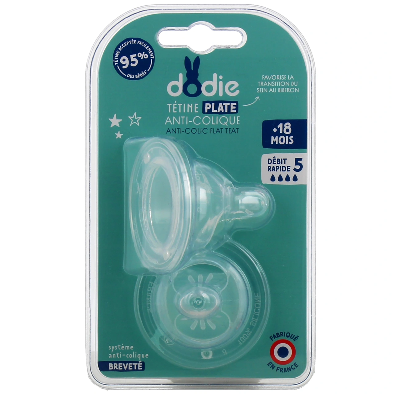 Dodie Sensation+ Tétine Plate Anti-Colique - Dodie
