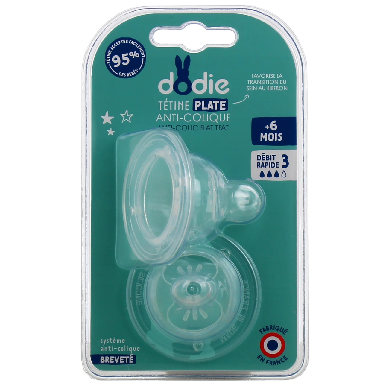 Dodie Sensation+ Tétine Plate Anti-Colique - Vue 2