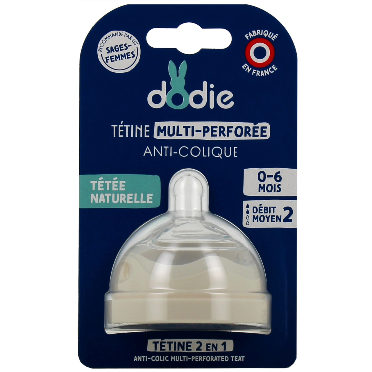 Dodie Tétine Multi-Perforée Anti-Colique - Vue 2
