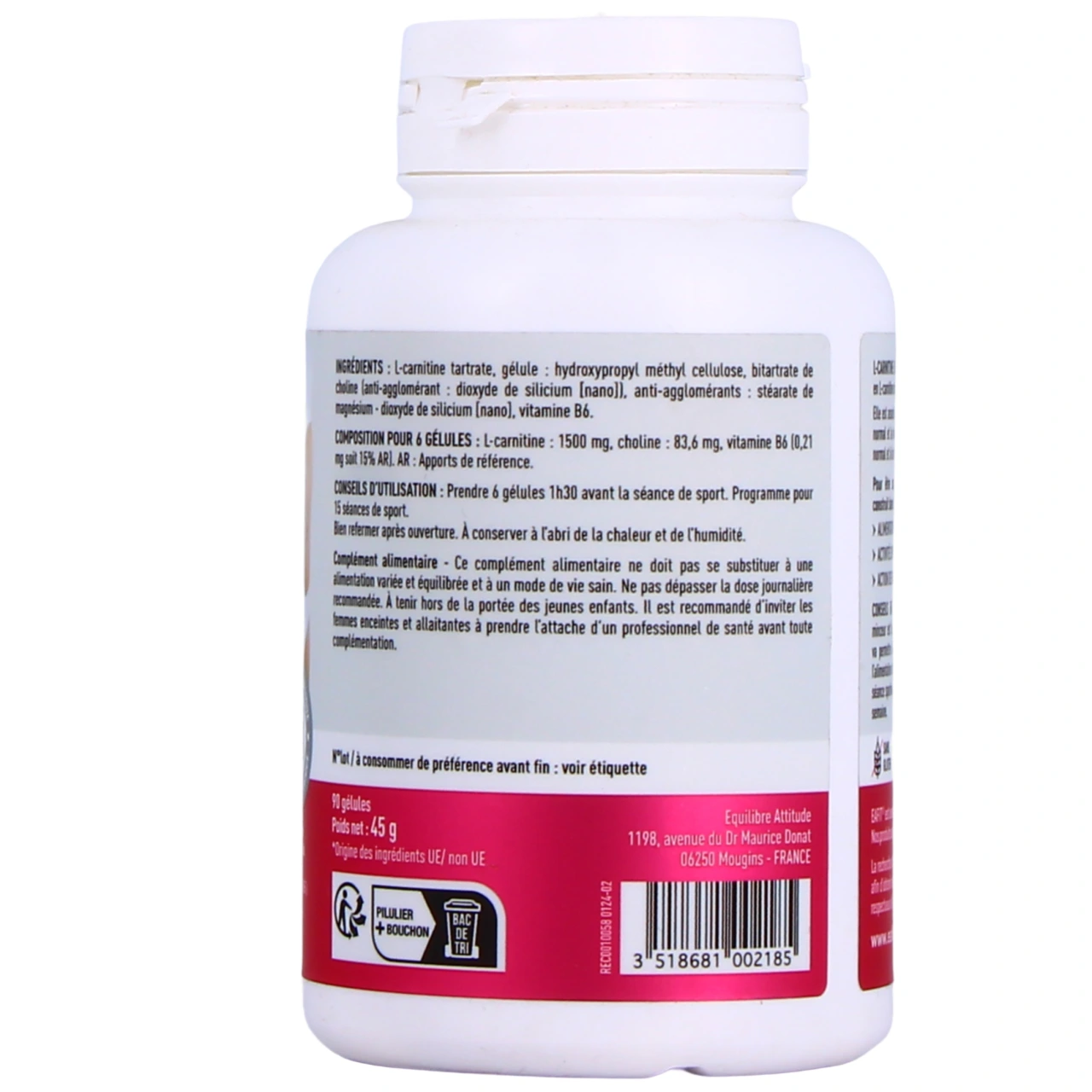 Eafit Minceur Active L-Carnitine - Vue 3