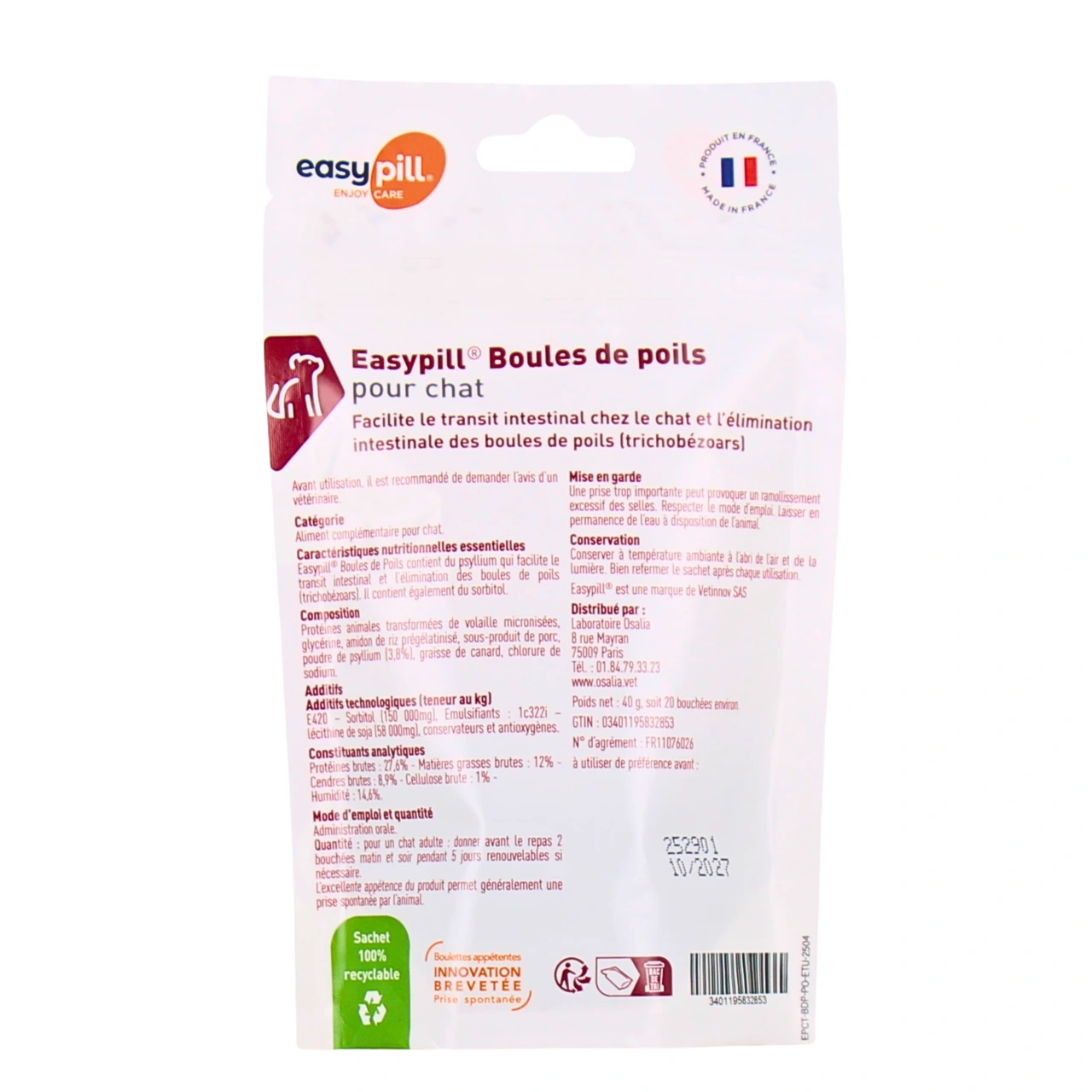 Easypill Boules de Poils pour Chat - Vue 2