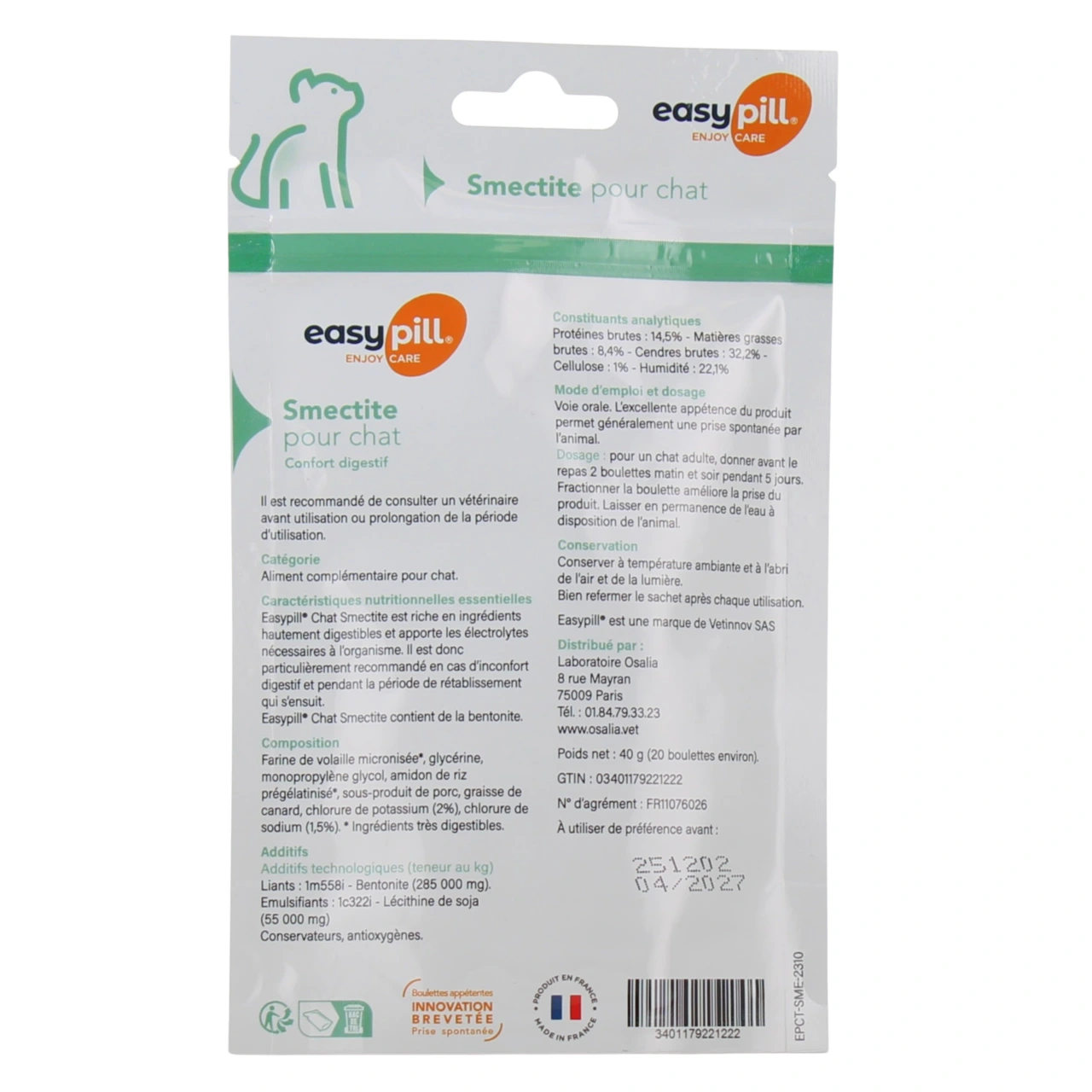 Easypill Smectite pour Chat - Vue 2