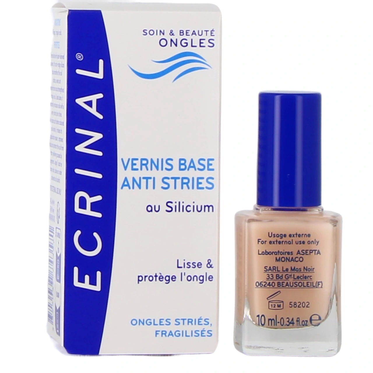 Ecrinal Vernis Base Anti Stries - Asepta