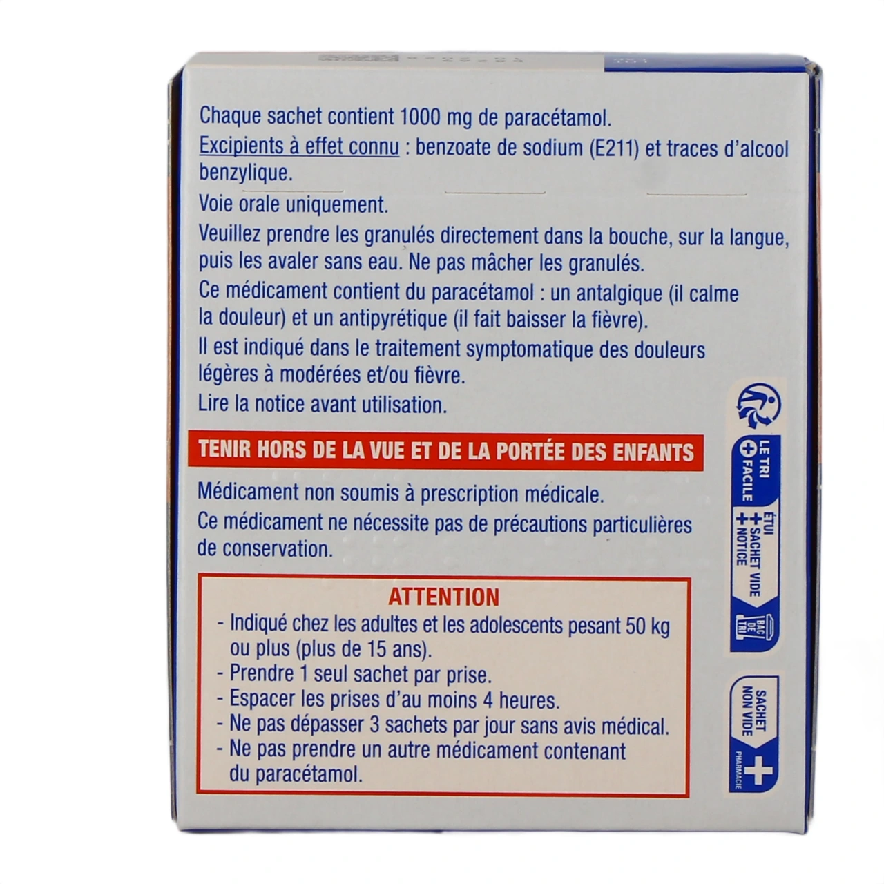 Efferalgan 1000mg - Vue 9