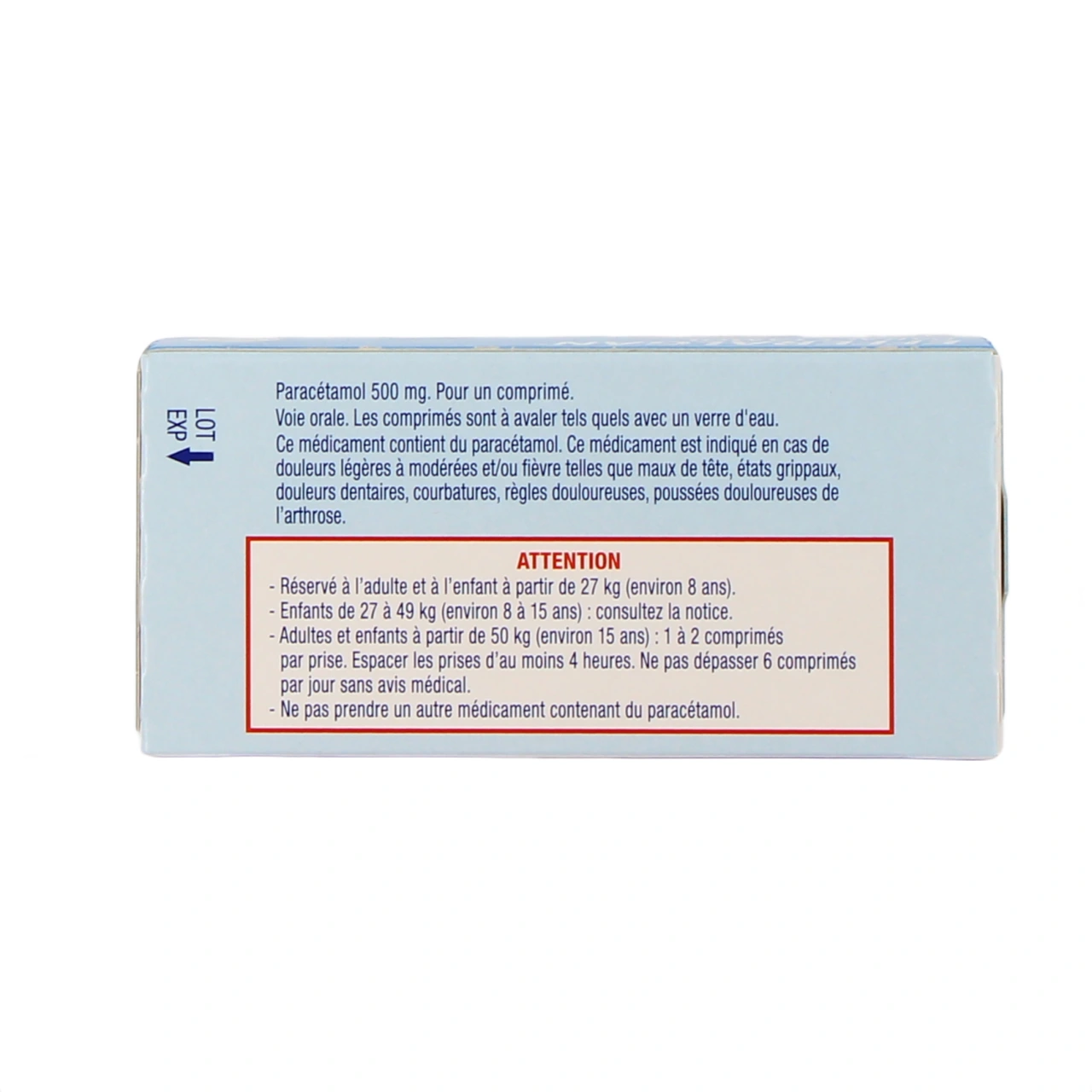 EfferalganMed 500 mg - Vue 3