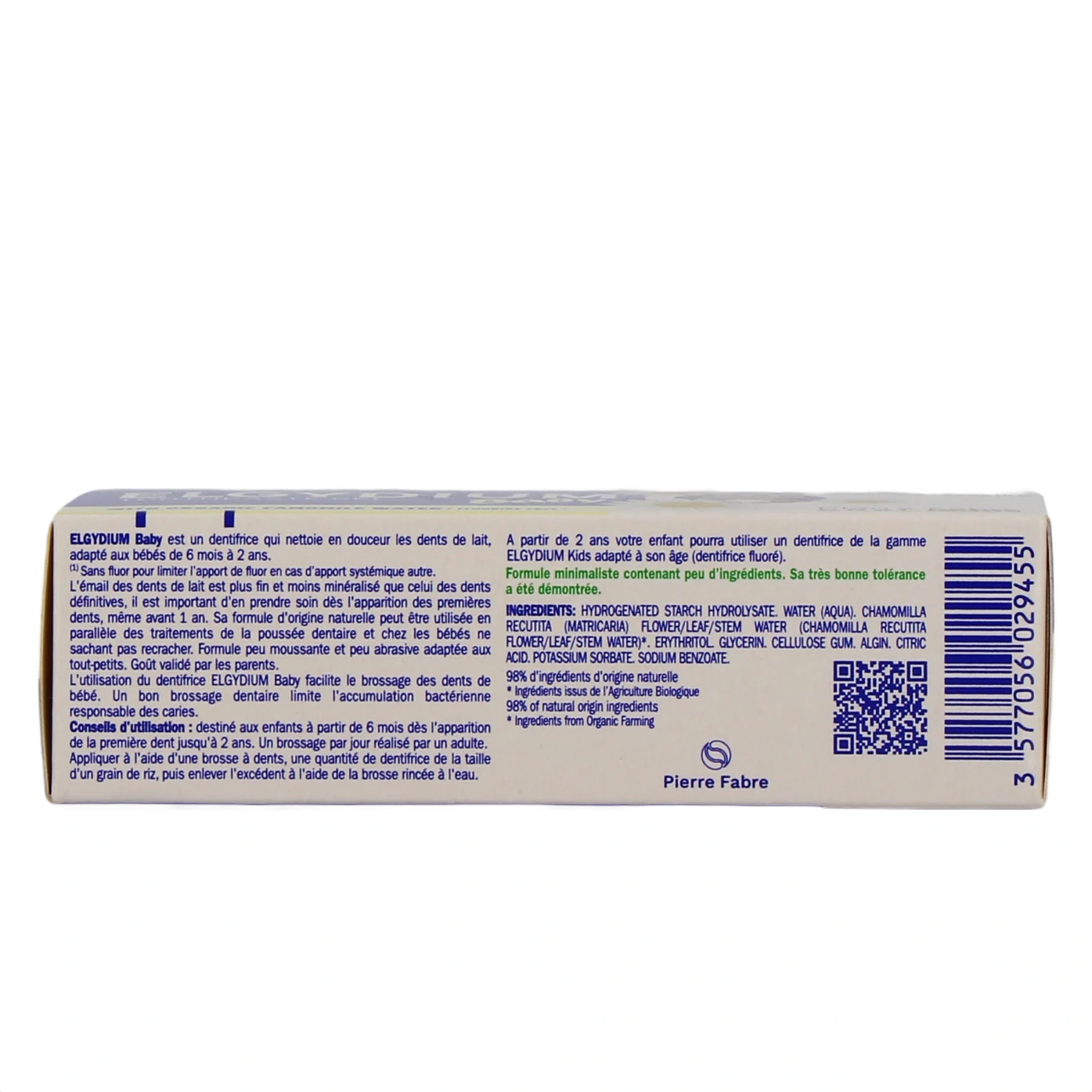 Elgydium Baby Dentifrice Bébé Bio - Vue 3