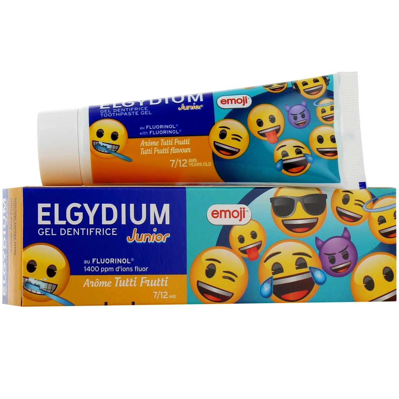 Elgydium Junior Emoji Dentifrice 7-12 ans Tutti Frutti - Elgydium