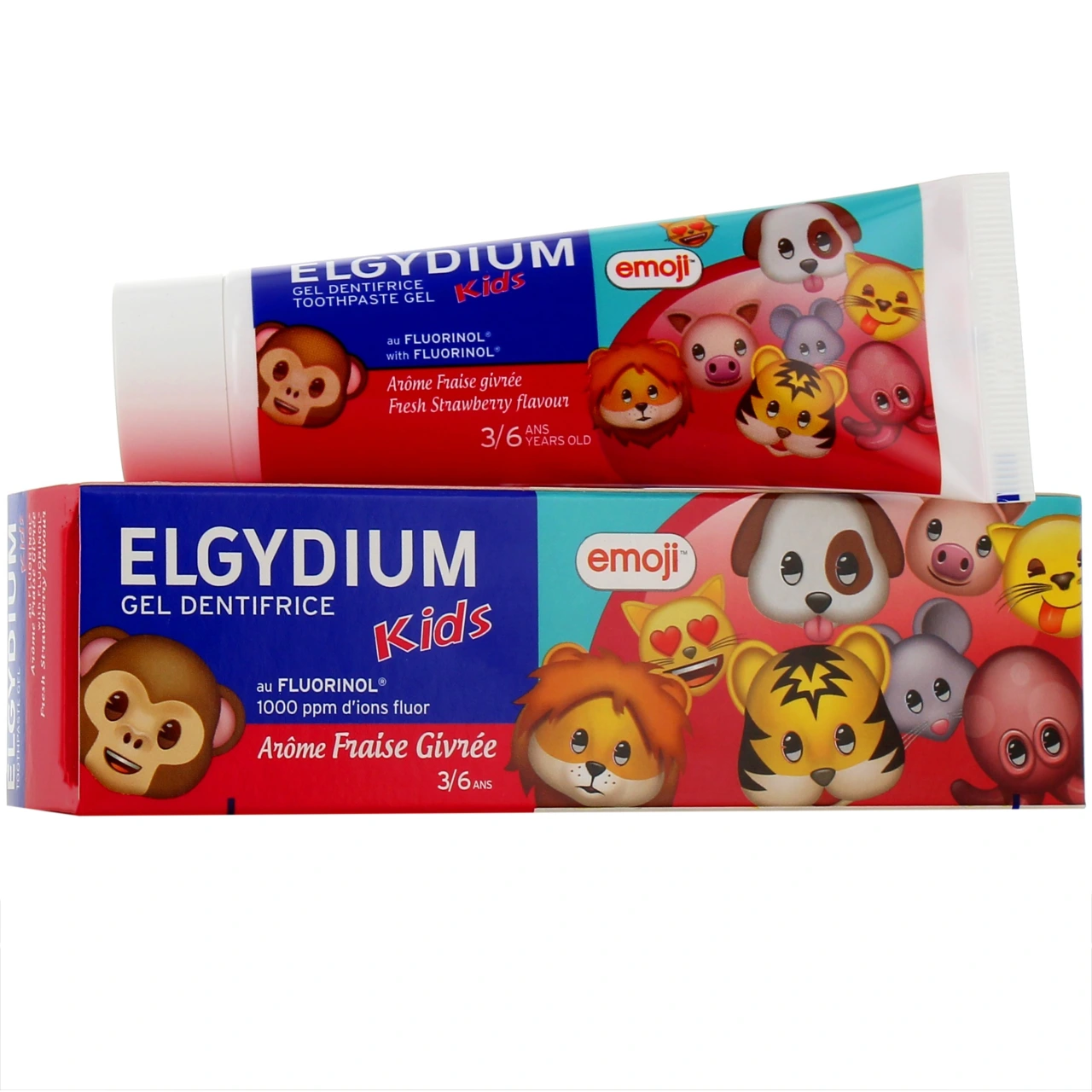 Elgydium Kids Emoji Dentifrice 3-6 ans Fraise Givrée - Elgydium