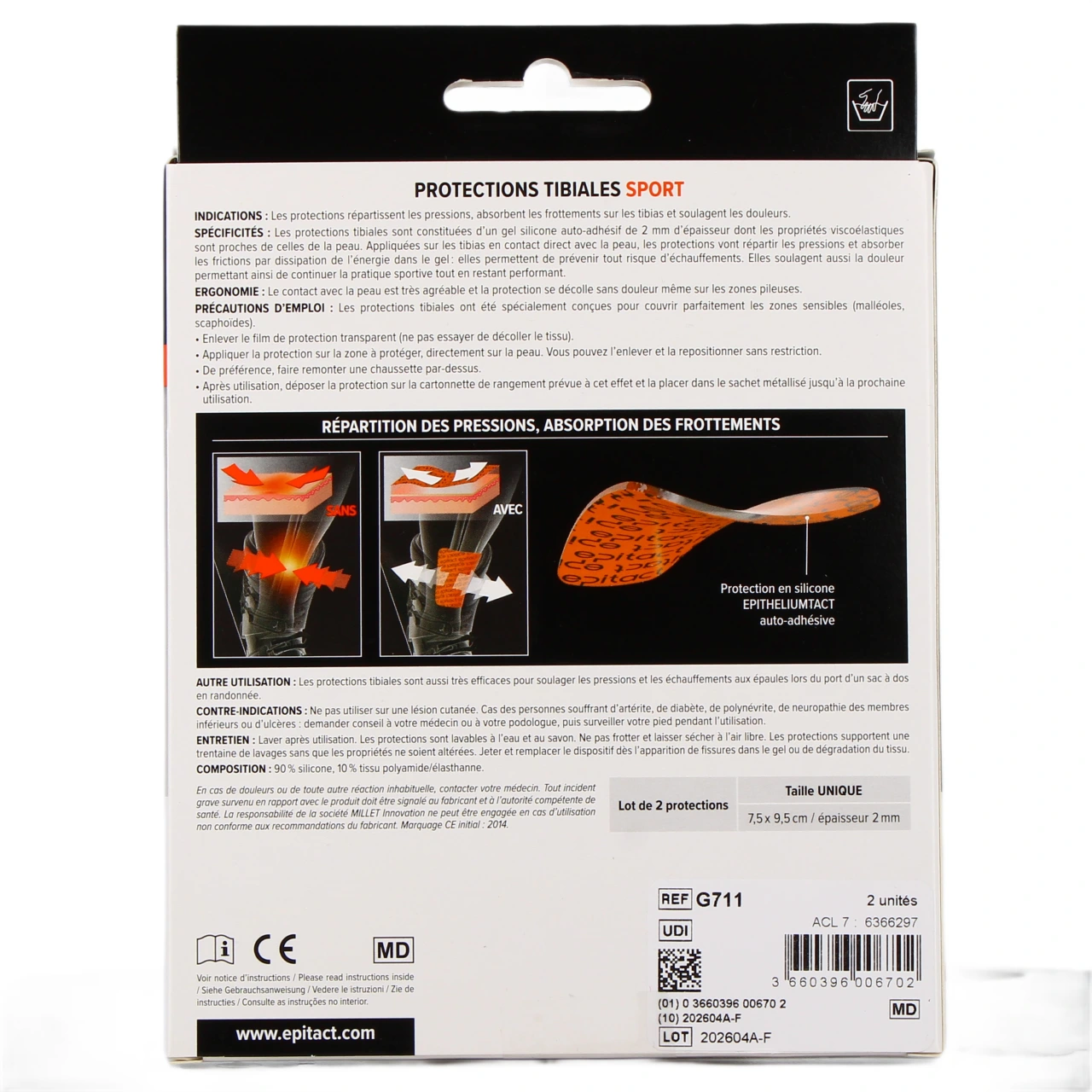 Epitact Protection Tibiales - Vue 2