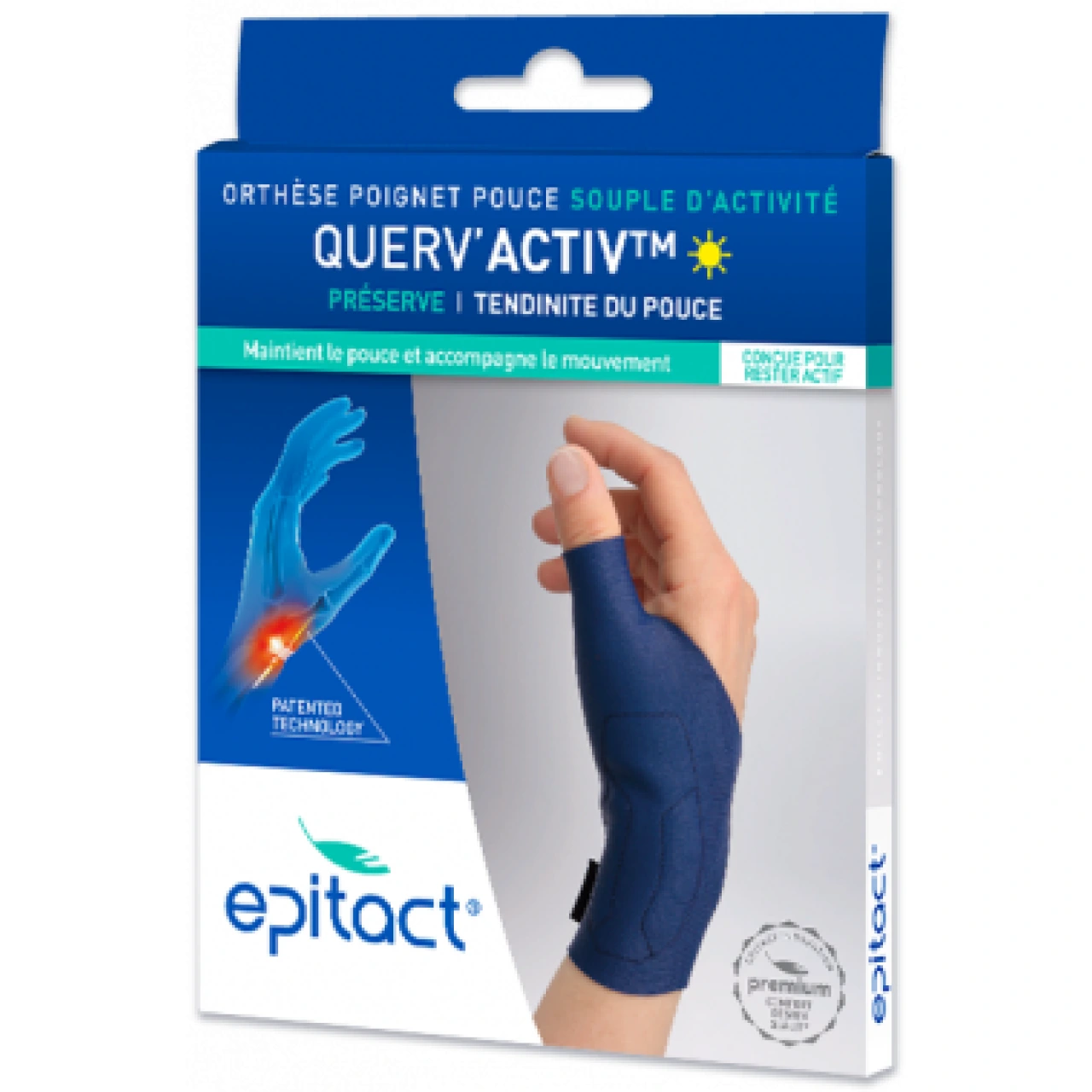 Epitact Querv'Activ Orthèse Souple d'activité Tendinite du Pouce - Epitact