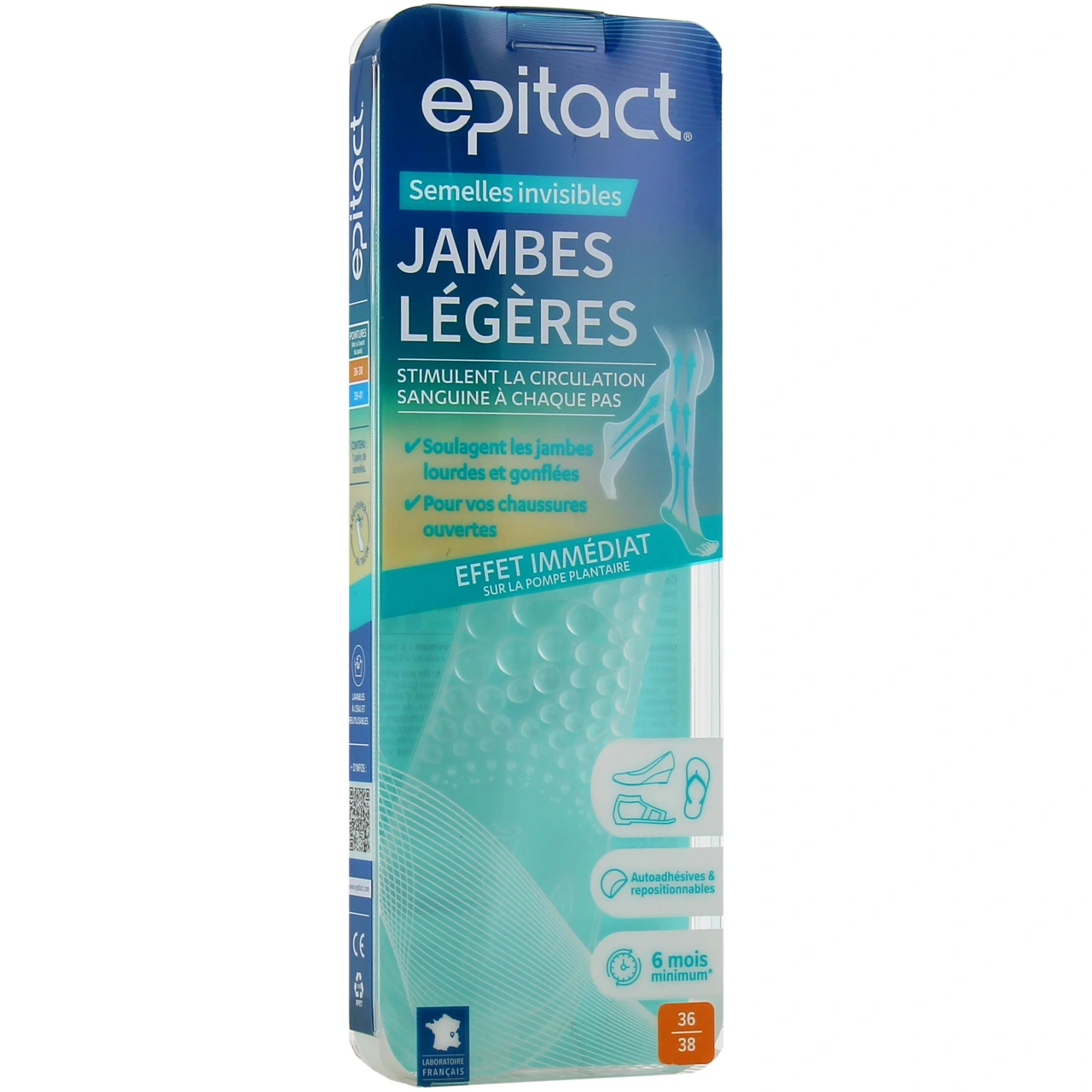 Epitact Semelles Invisibles Jambes Légères - Epitact