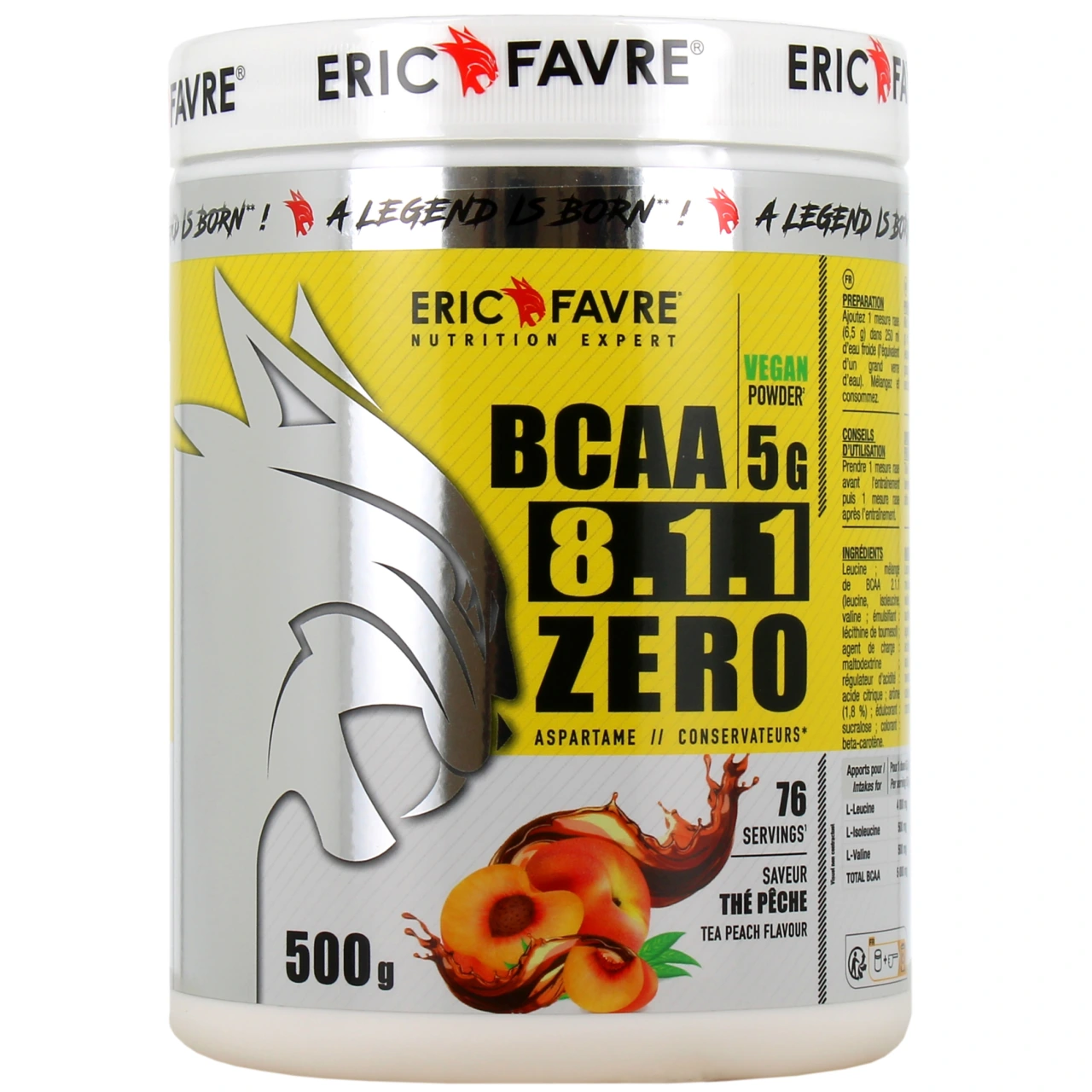 Eric Favre BCAA 8.1.1 Zero Vegan - Eric Favre