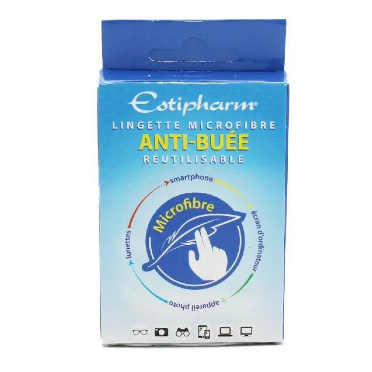 Estipharm Lingette Microfibre Anti-Buée Réutilisable - Estipharm