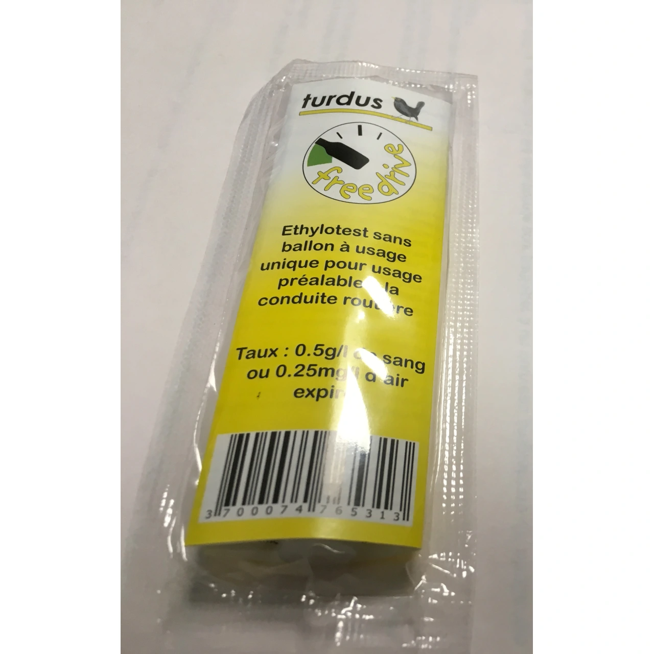 Ethylotest à usage unique free drive - Turdus