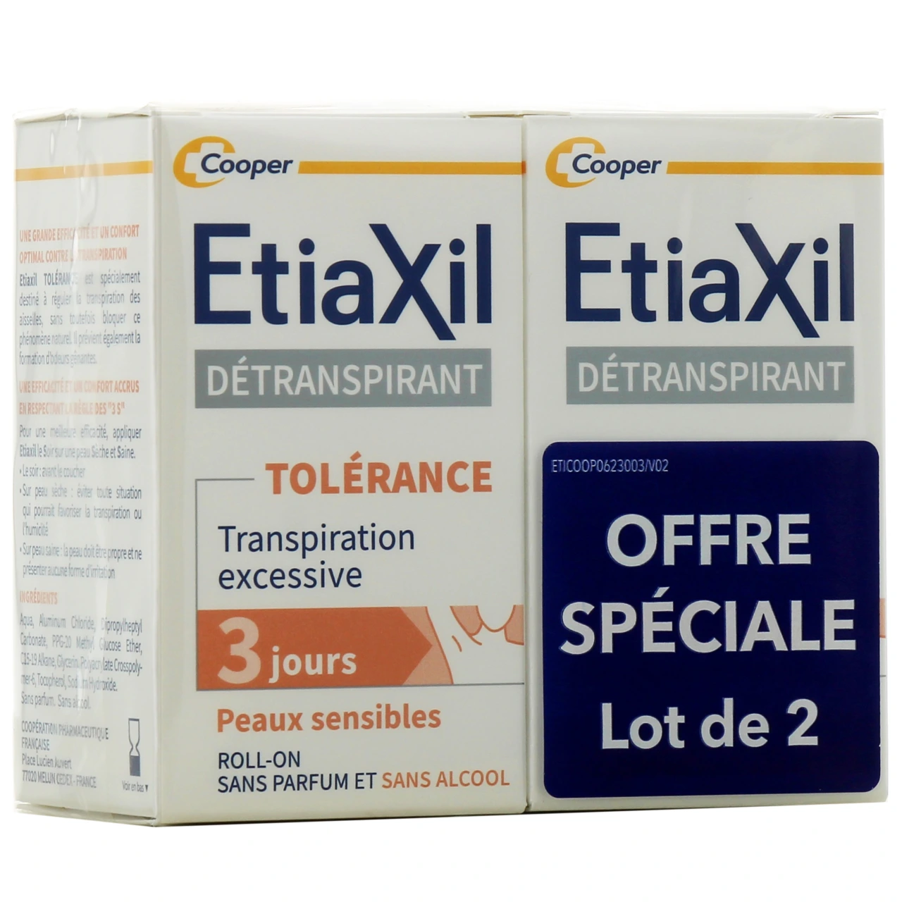 Etiaxil Détranspirant Aisselles Peaux sensibles Confort+ - Vue 4