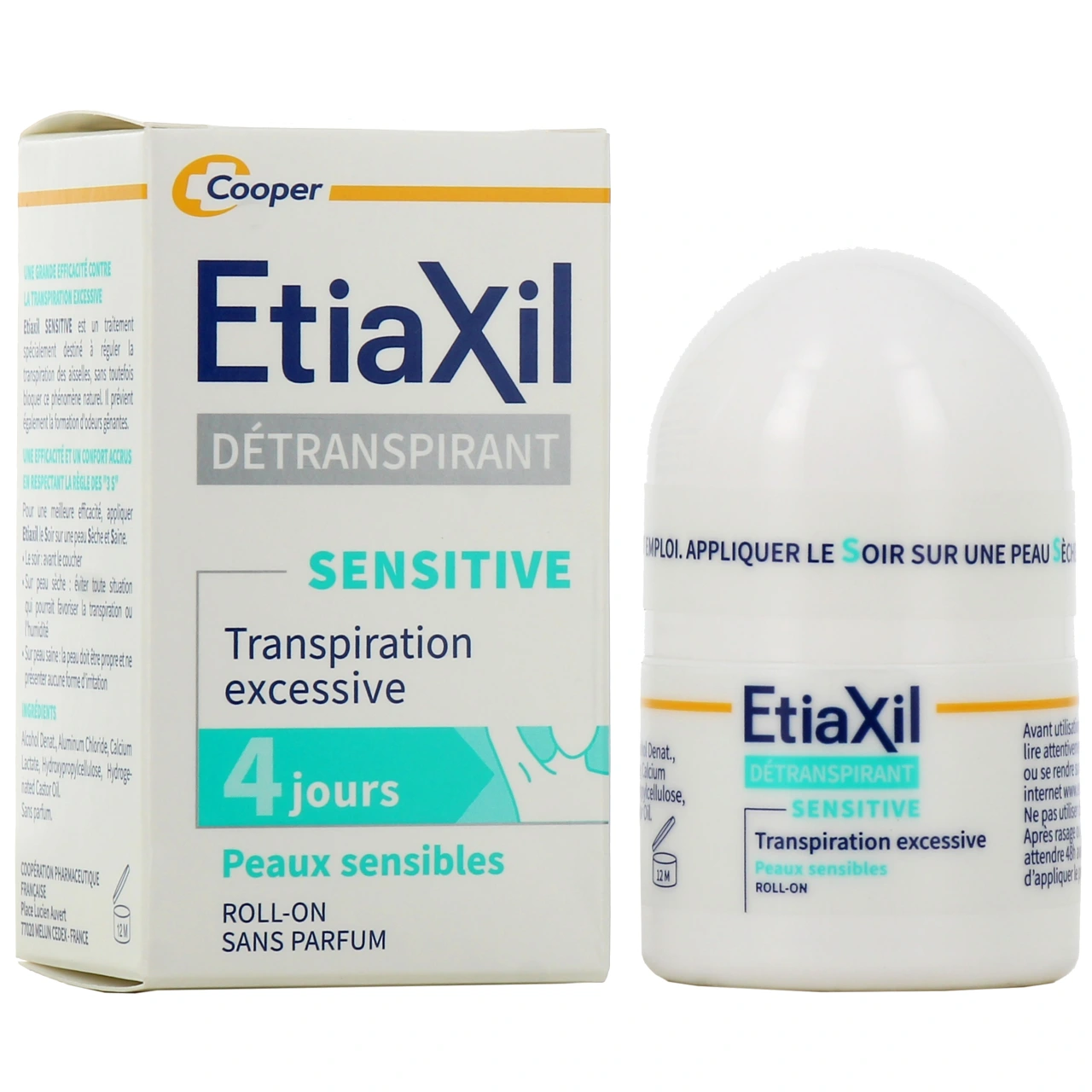 Etiaxil Sensitive Détranspirant Aisselles Roll-on - Etiaxil