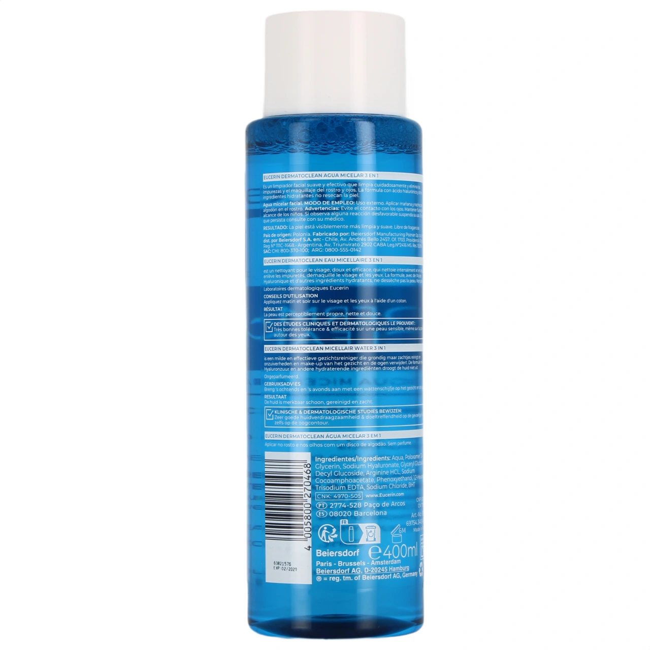 Eucerin DermatoClean Lotion micellaire 3en1 - Vue 3