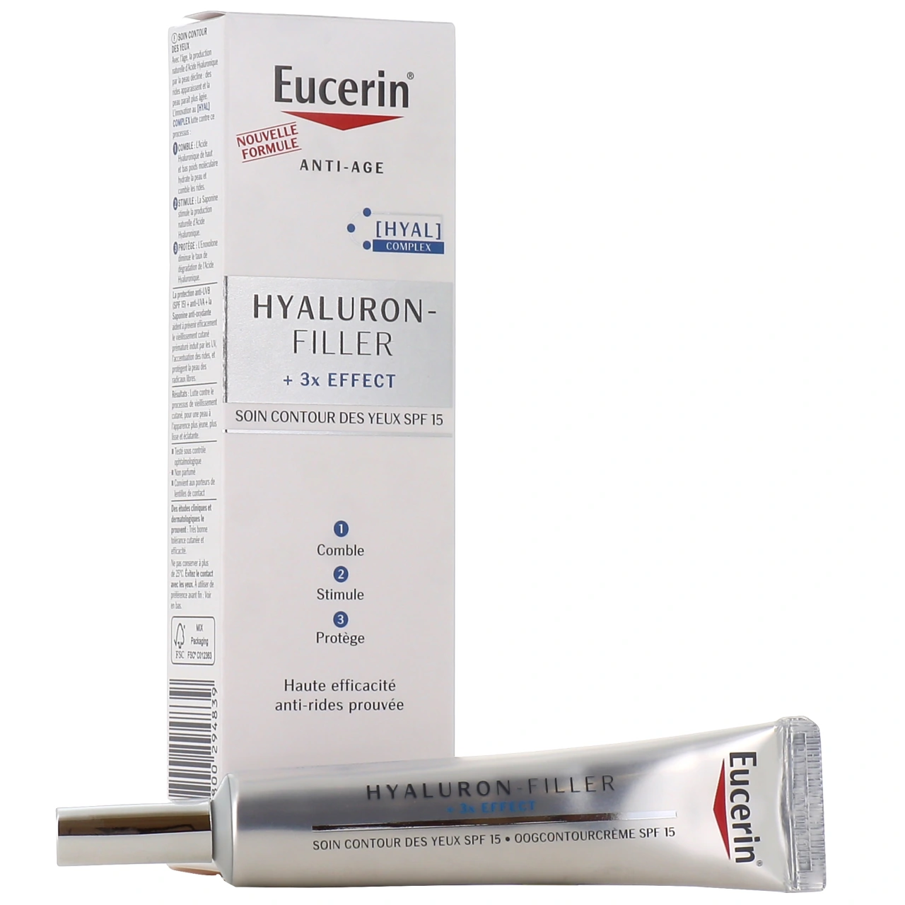 Eucerin Hyaluron-Filler 3X Effect Soin Contour des yeux SPF15 - Vue 4