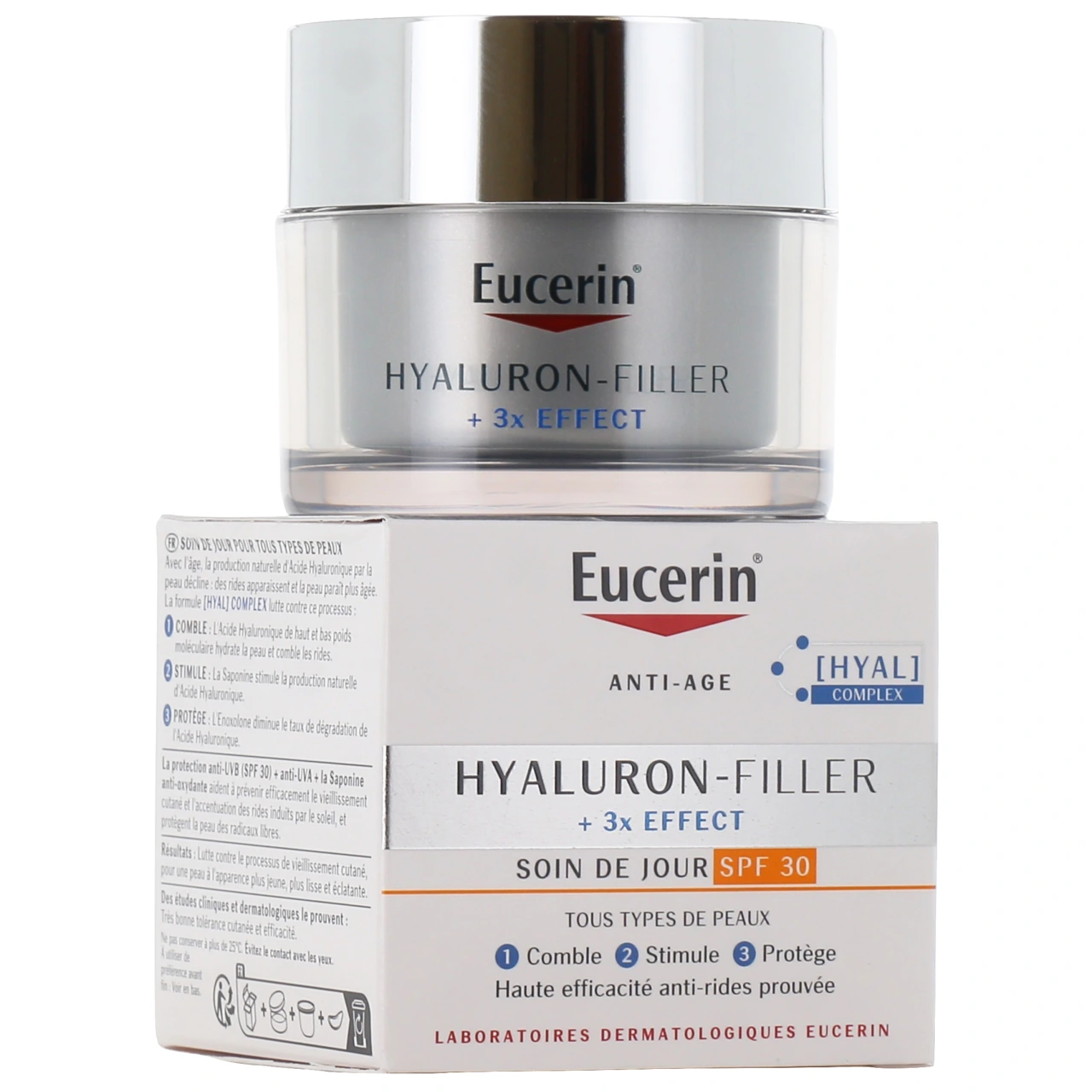 Eucerin Hyaluron-Filler 3X Effect Soin de jour SPF30 - Hyaluron-Filler