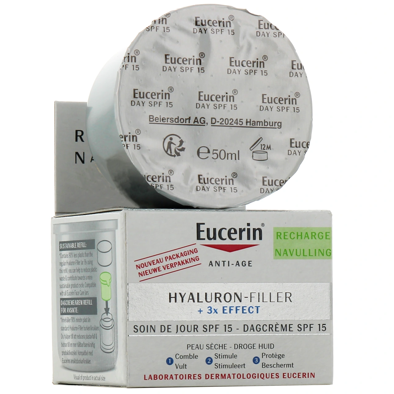 Eucerin Hyaluron-Filler 3X Effect SPF 15 Soin de Jour Peau Sèche - Vue 10