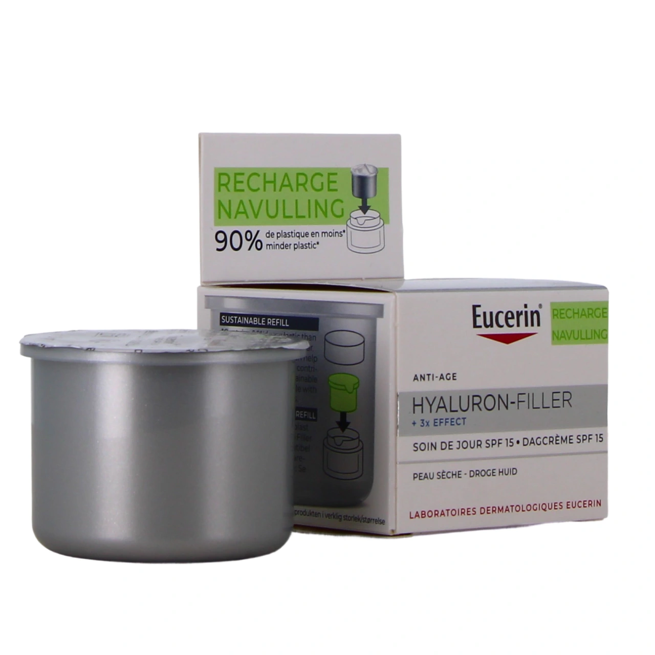 Eucerin Hyaluron-Filler 3X Effect SPF 15 Soin de Jour Peau Sèche - Hyaluron-Filler