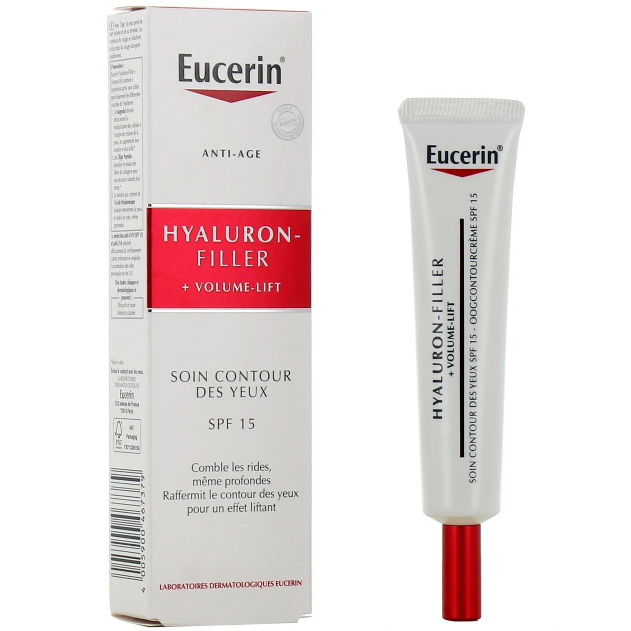 Eucerin Hyaluron-Filler Volume Lift SPF15 Contour des yeux - Hyaluron-Filler