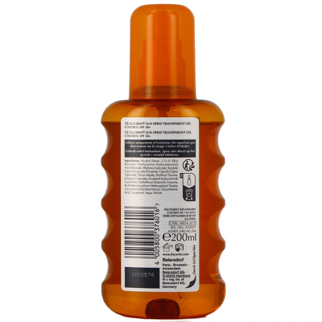 Eucerin Oil Control Spray Solaire Transparent SPF 50+ - Vue 3