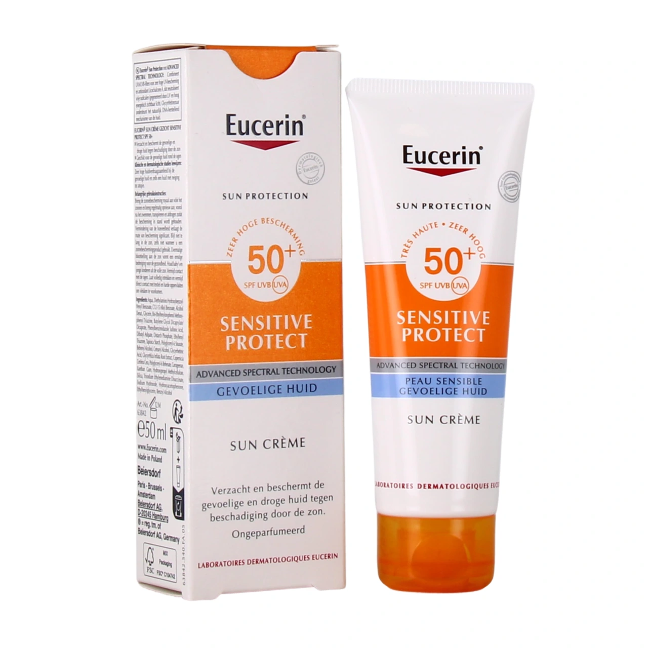 Eucerin Sun Sensitive Protect Crème SPF 50+ - Eucerin Sun Protection