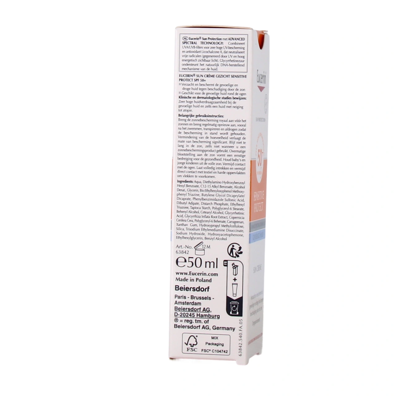 Eucerin Sun Sensitive Protect Crème SPF 50+ - Vue 3