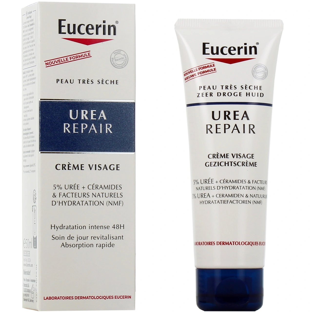 Eucerin UreaRepair Crème Visage 5% Urée - Eucerin