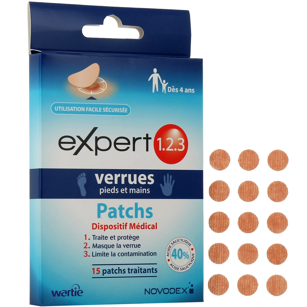 Expert 123 Verrues Pieds et Mains - Novodex