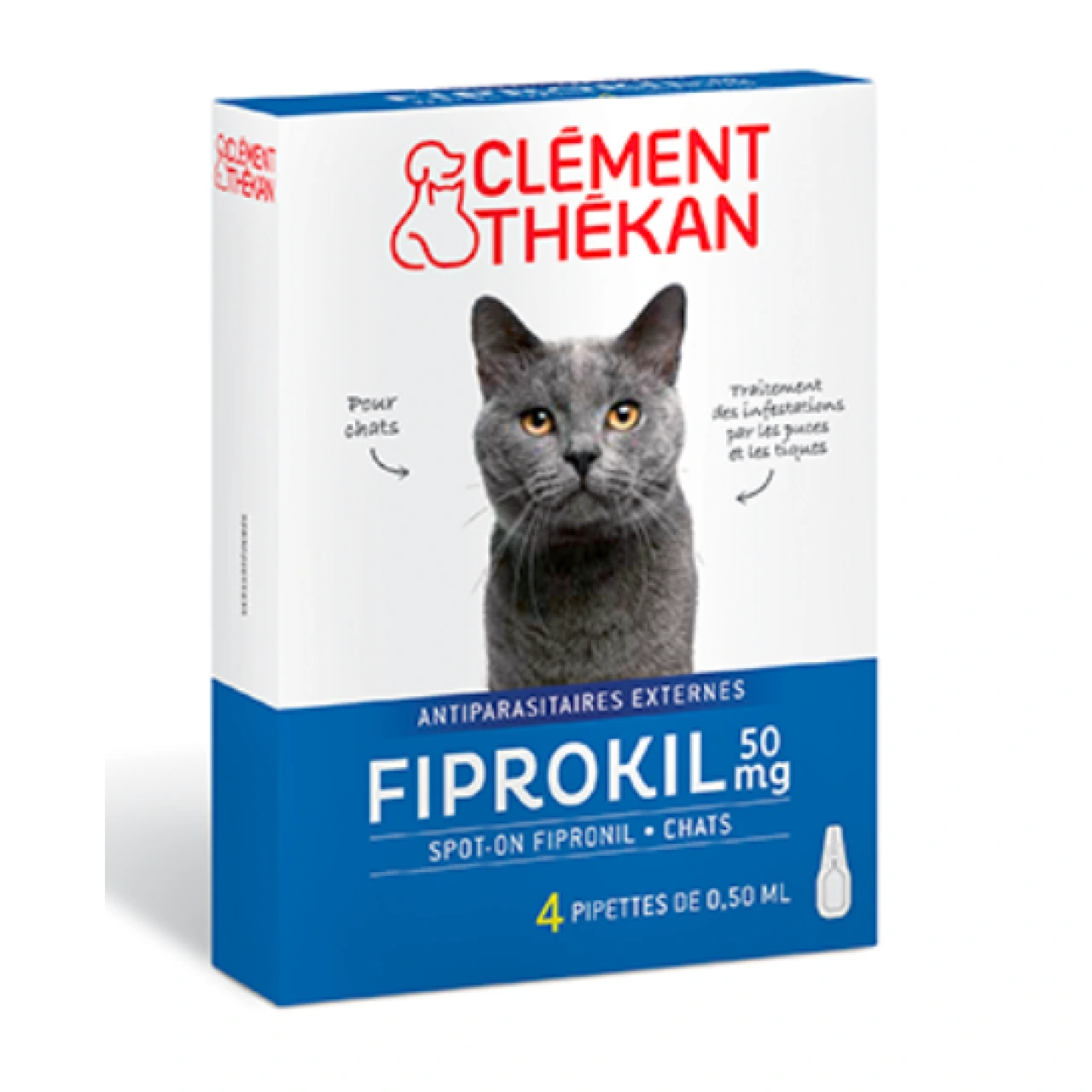 Clément Thékan Fiprokil Chat Spot-On Antiparasitaires - Vue 6