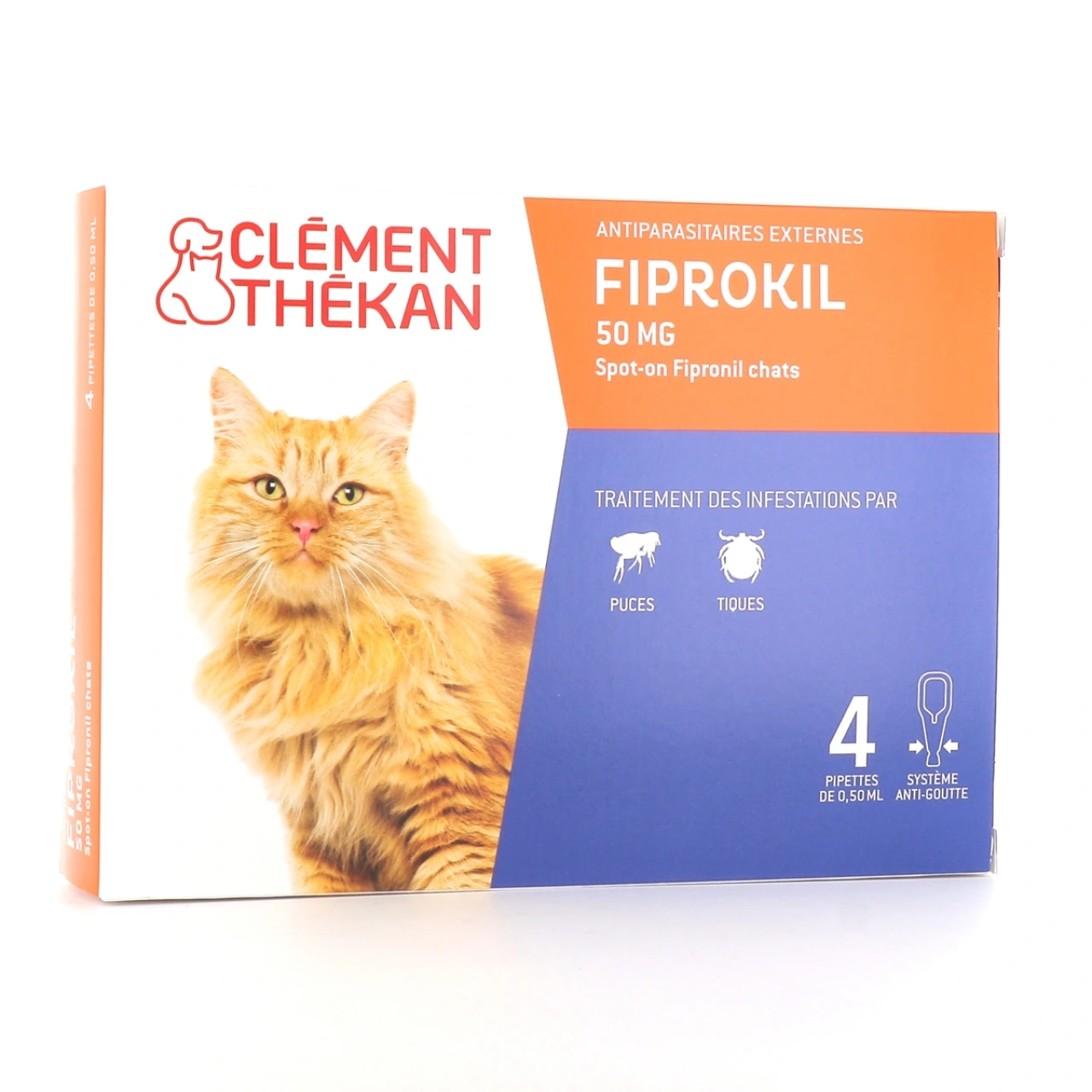 Clément Thékan Fiprokil Chat Spot-On Antiparasitaires - Vue 4