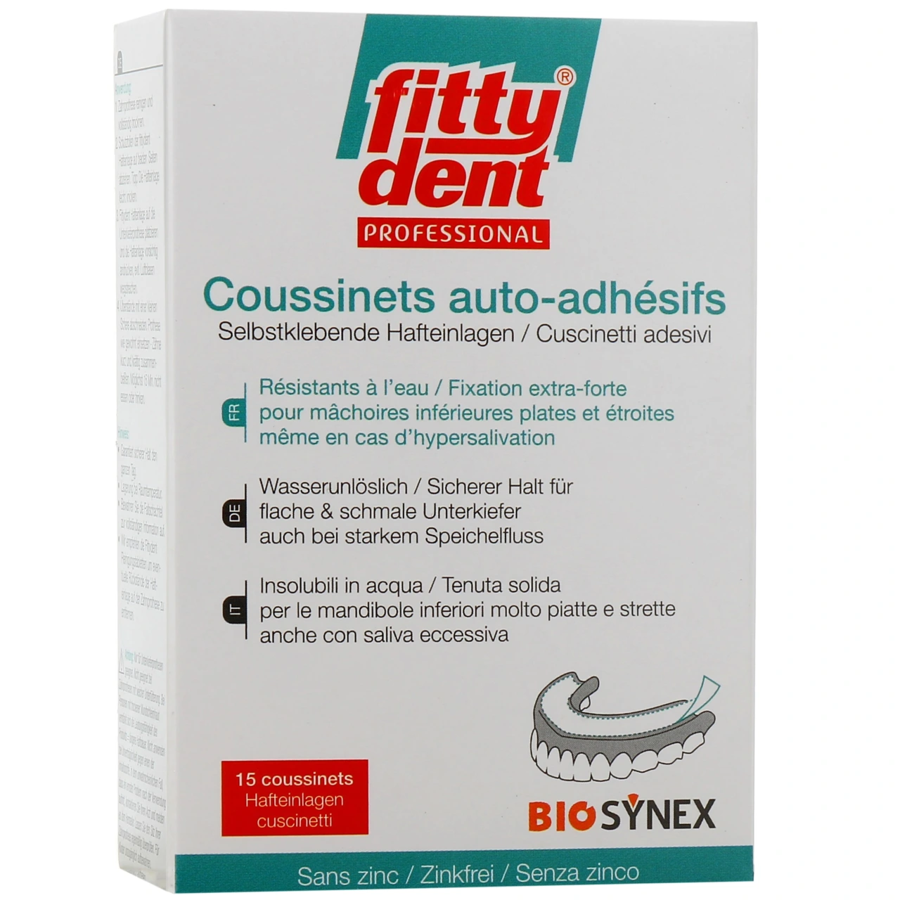 Fittydent Professional Coussinets Adhésifs - Biosynex