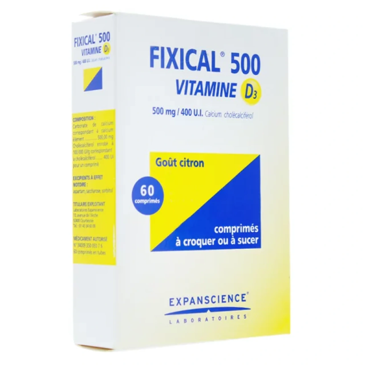Fixical 500 Vitamine D3 500mg - Vue 2