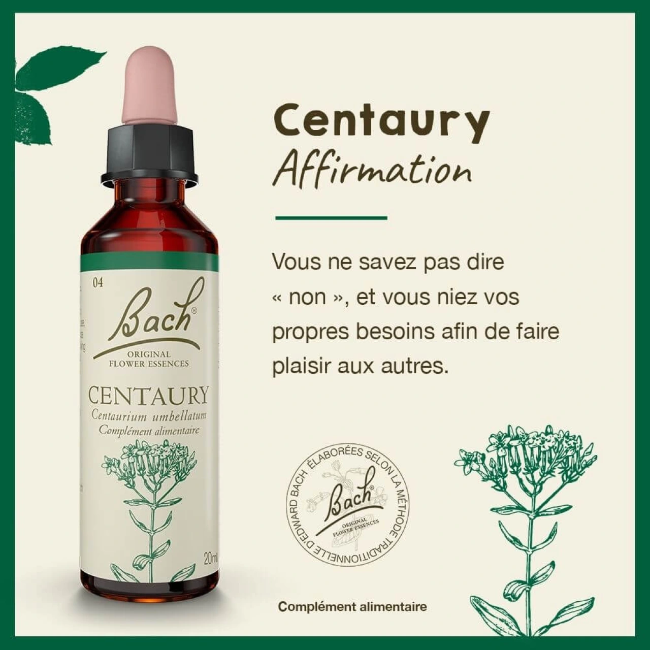 Fleurs de Bach Centaury n°4 - Vue 6